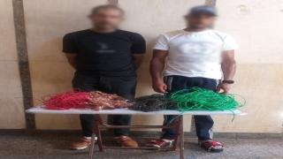 ضبط لص أسلاك كهربائية وتاجر خردة بعد كشف الواقعة بفيديو على السوشيال ميديا في بورسعيد