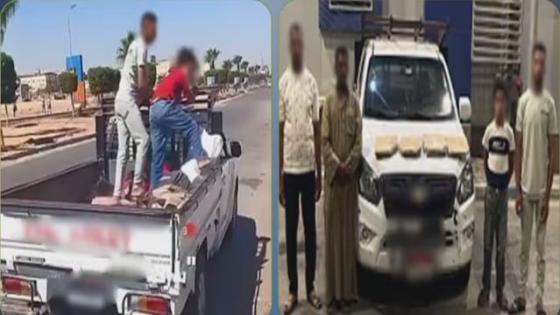 الداخلية تكشف ملابسات فيديو سرقة بلاط رصيف بالعاشر من رمضان.. والمتهمون: استخدمناه لإصلاح إطار السيارة