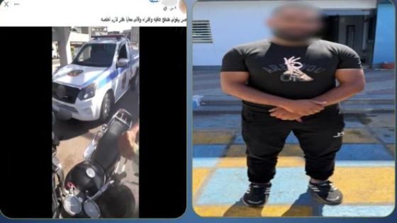 حقيقة فيديو سائق دراجة نارية اتهم ضابط شرطة بتحرير مخالفة بالإسكندرية