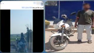 حركات استعراضية على الطريق تنتهي بضبط سائق دراجة نارية بالشرقية