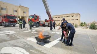الحماية المدنية تستقبل أطفال نادي الصيد للتعرف على جهود الإطفاء والإنقاذ