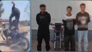 ضبط 3 أشخاص بالغربية بعد حركات استعراضية بدراجة نارية بدون لوحات