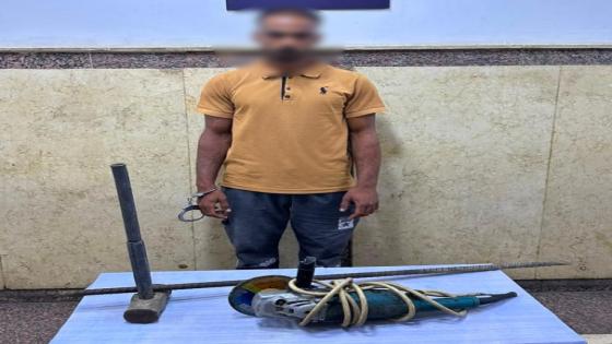 ضبط المتهم بسرقة محتويات ورشة حدادة في سوهاج بعد تداول فيديو الواقعة