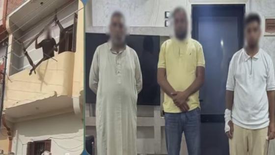 الداخلية تكشف تفاصيل فيديو تعدي أب وعم على شاب ووالدته بالبحيرة