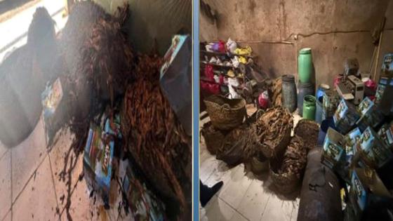 ضبط مصنع غير مرخص لإنتاج “المعسل” بدمياط وبحوزته 8 أطنان مواد مجهولة المصدر