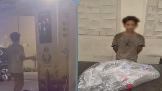 ضبط طفل سرق عبوات بلاستيكية من ماكينة تدوير القمامة بالدقي لإعادة بيعها