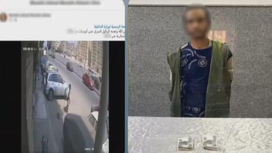 سرقة ملابس من أمام محل بالمطرية.. ضبط جامع قمامة كشفه مقطع فيديو