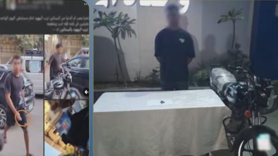 مشادة بسبب أولوية المرور تنتهي بالاعتداء على سائق.. ضبط قائد دراجة نارية بالبساتين
