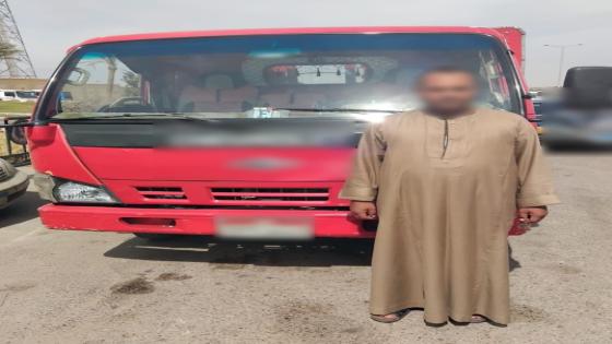 ضبط سائق سيارة نقل سار عكس الاتجاه في السلام بالقاهرة