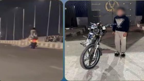 ضبط ميكانيكي بأسيوط لقيادة دراجة دون لوحات وأداء حركات استعراضية بالطريق