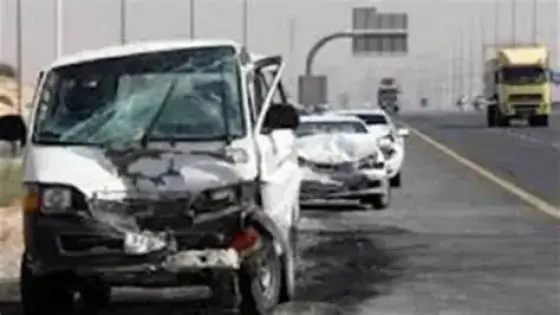 مصرع شخص وإصابة 12 آخرين في حادث تصادم بالقناوي على الطريق الزراعي