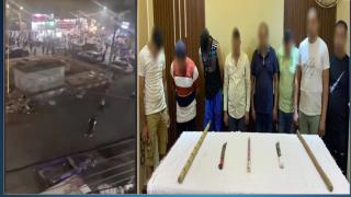 مشاجرة الشماريخ والعصي والأسلحة البيضاء في المنيا انتهت بالقبض على 7 أشخاص