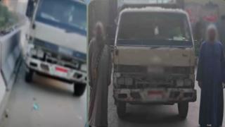 ضبط عاملين نظافة لإلقائهما القمامة أسفل الطريق الدائري بالجيزة