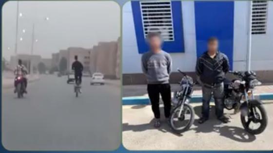 ضبط قائدي دراجتين ناريتين بالشرقية أثناء استعراض خطير على الطريق السريع