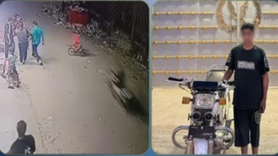 قائد دراجة يدهس صغير في بني سويف ..والامن يكشف تفاصيل فيديو القيادة المتهورة