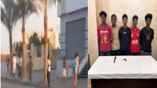 ضبط 5 صبية بالمنوفية بعد رشق سيارات بالحجارة.. والتحفظ على أسلحة بيضاء بحوزة اثنين منهم
