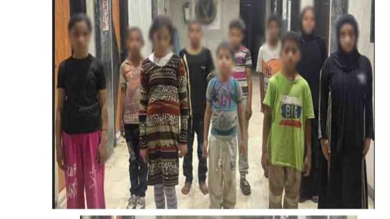 ضبط 6 رجال وسيدتين استغلوا 8 أطفال فى التسول بالجيزة