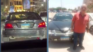 ضبط قائد سيارة لطمس اللوحات المعدنية في مصر الجديدة.. والتحفظ على المركبة
