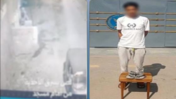 ضبط عاطل بعد ظهوره في فيديو أثناء سرقة أحذية المصلين من أمام مسجد بسوهاج
