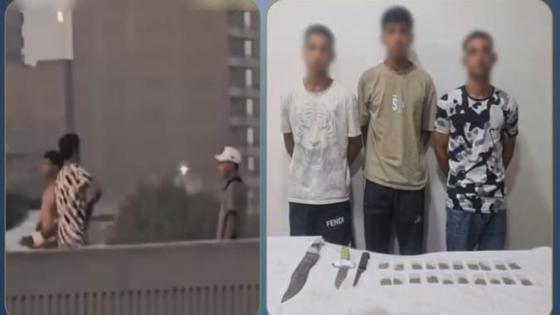 عصابة ترويج المخدرات فضحها فيديو.. ضبط 3 أشخاص ظهروا بأسلحة بيضاء أعلى الطريق الدائري في الخصوص
