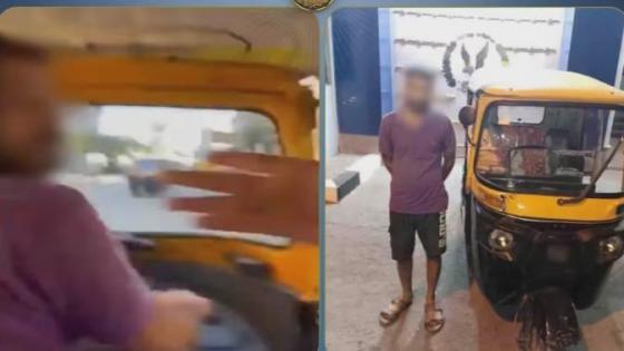 سائق توك توك يقود برعونة بالإسكندرية بعد خلاف على الأجرة.. والشرطة تضبطه