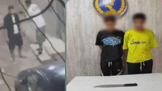 خلاف بسبب لهو الأطفال ينتهي بإشهار سلاح أبيض.. ضبط شخصين بالجيزة
