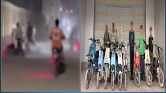 فيديو استعراضي ينتهي بالقبض على 3 صبية وضبط 9 دراجات كهربائية ببني سويف