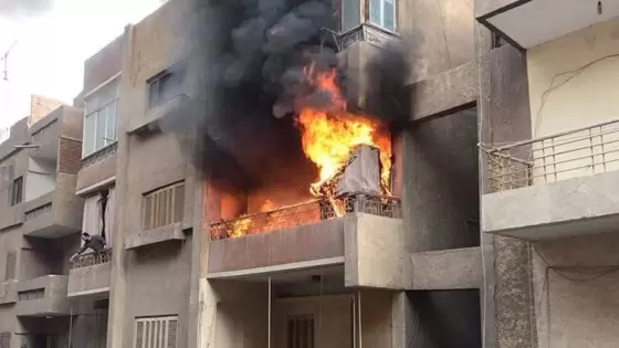 السيطرة على حريق بشقة سكنية بمنطقة المنيب دون خسائر بشرية..
