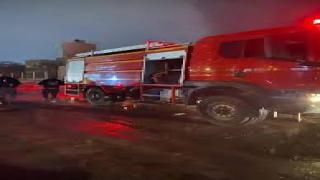 السيطرة على حريق مخزن مفروشات بالفيوم دون إصابات