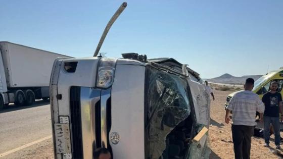 حادث الرماية اليوم.. مصرع شخصين وإصابة 9 في انقلاب ميكروباص بالجيزة