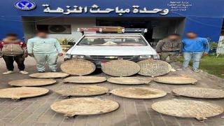 سقوط أكبر عصابة سرقة أغطية البالوعات فى النزهة