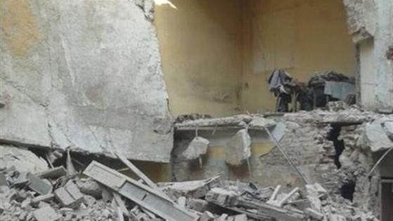 انهيار عقار “بالسلام” وإصابة 4 أشخاص