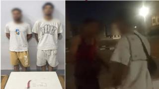 كشف ملابسات فيديو الاعتداء على عامل ببني سويف.. وضبط المتهمين وبحوزتهما مخدر وسلاح أبيض