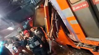 مصرع شخص وأصابة 57 فى تصادم قطارى فى مكسيكو سيتى