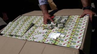 جزء من المضبوطات مع ديلر المقطم