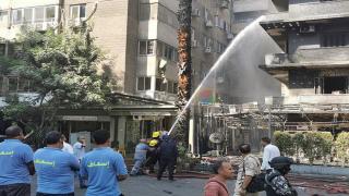 حريق فندق فى المهندسين