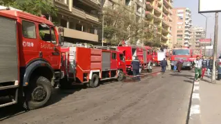 حريق محكمة شمال الجيزة