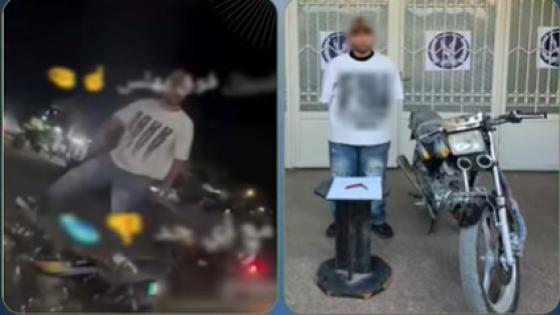 ضبط عامل ببني سويف بعد ظهوره في فيديو يلوح بسلاح أبيض أعلى دراجة نارية