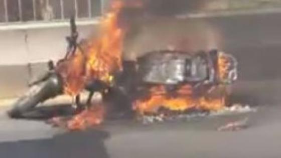 خلافات وراء احراق دراجة نارية بالمنوفية