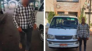 ضبط سائق ميكروباص تعدى على راكب في البحيرة