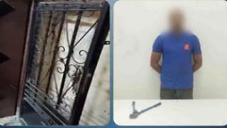 ضبط سمكري سيارات أتلف باب شقة طليقته بمقص حديدي في زفتى بسبب خلافات قضائية