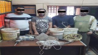 عصابة التنقيب على الاثار فى المطرية