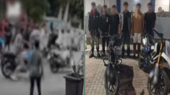 ضبط 6 أشخاص بحوزتهم سلاحان أبيضان بعد استعراضهم بالدراجات النارية أمام مدرسة بالعجوزة