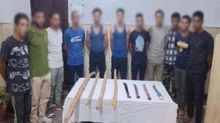 مشاجرة بالأسلحة البيضاء والعصي في الفيوم.. ضبط 11 شخصًا بعد تداول فيديو للواقعة