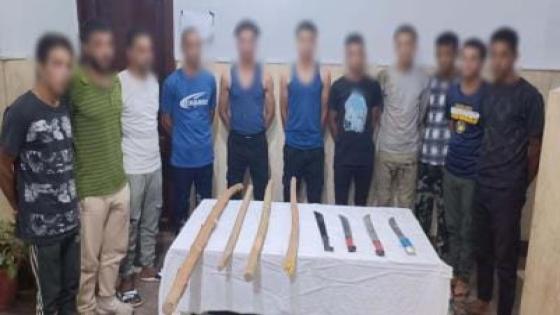 مشاجرة بالأسلحة البيضاء والعصي في الفيوم.. ضبط 11 شخصًا بعد تداول فيديو للواقعة