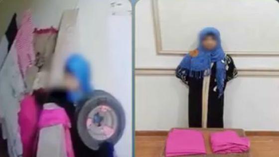 سيدة تسرق ملابس من شرفة شقة سكنية فى المحلة تنتهى فى الكلابشات