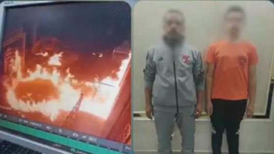 ضبط أب ونجله أشعلا النيران في محل تجاري بالدقهلية بسبب خلافات العمل